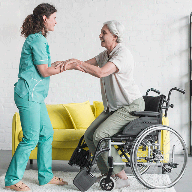 handicap professionnelle aidant une personne en situation de handicap